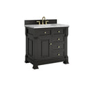 James Martin Brookfield 36" Single Bathroom Vanity, Black Onyx