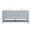 James Martin Breckenridge 72" Double Bathroom Vanity, Serenity Blue