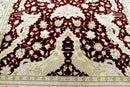 Hand-Knotted Pak-Ziegler Wool Rug – 8'7" x 11'7" – Traditional Design, Warm Earth Tones