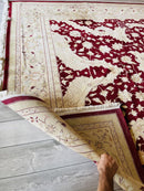 Hand-Knotted Pak-Ziegler Wool Rug – 8'7" x 11'7" – Traditional Design, Warm Earth Tones