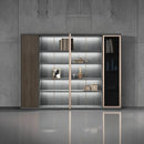 Keats · Office Library Shelves w/ Lighting, Suit Closet & Storage