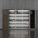 Keats · Office Library Shelves w/ Lighting, Suit Closet & Storage