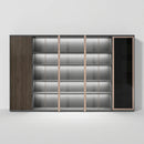 Keats · Office Library Shelves w/ Lighting, Suit Closet & Storage