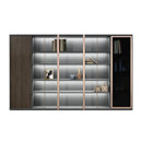 Keats · Office Library Shelves w/ Lighting, Suit Closet & Storage