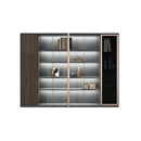 Keats · Office Library Shelves w/ Lighting, Suit Closet & Storage