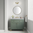 James Martin Chicago 36" Single Bathroom Vanity, Smokey Celadon