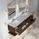 James Martin Allamari 72" Floating Double Bathroom Vanity, Sable