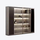 Langford · Office Shelves w/ Lighting & Wardrobe Storage