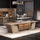 Cognac · Executive Desk w/ Mobile Storage