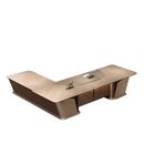 Cognac · Executive Desk w/ Mobile Storage