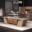 Cognac · Executive Desk w/ Mobile Storage