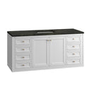James Martin Chicago 60" Single Bathroom Vanity, Glossy White
