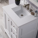 James Martin De Soto 30" Single Bathroom Vanity, Bright White