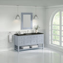 James Martin Breckenridge 60" Single Bathroom Vanity, Serenity Blue