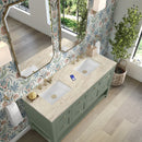 James Martin Breckenridge 60" Double Bathroom Vanity, Smokey Celadon