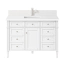 James Martin Brittany 48" Single Bathroom Vanity, Bright White