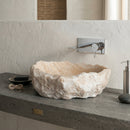Honey Onyx Translucent Natural Stone Vessel Sink   (W)19" (L)19" (H)5"