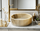 Honey Onyx Vessel Sink 15.7"