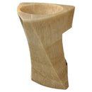 Beige Sculptural Natural Stone Honey Onyx Pedestal Bathroom Sink Hand Carved