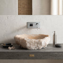 Honey Onyx Translucent Natural Stone Vessel Sink   (W)19" (L)19" (H)5"