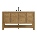 James Martin Breckenridge 60" Single Bathroom Vanity, Light Natural Oak