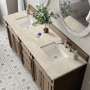 James Martin Bristol 72" Double Bathroom Vanity, Whitewashed Walnut
