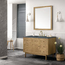 James Martin Laurent 48" Dual Mount Single Bathroom Vanity, Light Natural Oak