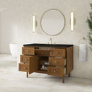 James Martin Laurent 48" Dual Mount Single Bathroom Vanity, Honey Oak