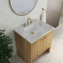 James Martin Hudson 30" Single Bathroom Vanity, Light Natural Oak