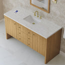 James Martin Hudson 60" Single Bathroom Vanity, Light Natural Oak