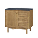 James Martin Laurent 36" Dual Mount Single Bathroom Vanity, Light Natural Oak
