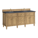 James Martin Lorelai 72" Double Bathroom Vanity, Light Natural Oak