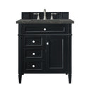 James Martin Brittany 30" Single Bathroom Vanity, Black Onyx