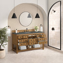 James Martin Malibu 60" Single Bathroom Vanity, Amber Birch