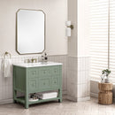 James Martin Breckenridge 36" Single Bathroom Vanity, Smokey Celadon