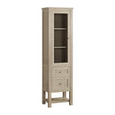 James Martin Breckenridge Linen Cabinet, Whitewashed Oak