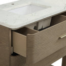 James Martin Lucian 72" Double Bathroom Vanity, Pebble Oak