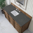 James Martin Bristol 60" Single Bathroom Vanity, Saddle Brown