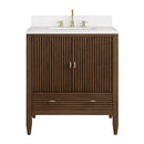 James Martin Myrrin 30" Single Bathroom Vanity, Mid-Century Walnut