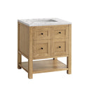 James Martin Breckenridge 30" Single Bathroom Vanity, Light Natural Oak