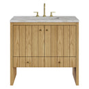 James Martin Hudson 36" Single Bathroom Vanity, Light Natural Oak