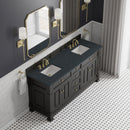 James Martin Brookfield 72" Double Bathroom Vanity, Black Onyx