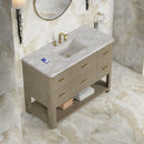 James Martin Lucian 48" Single Bathroom Vanity, Pebble Oak