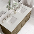 James Martin Chicago 60" Double Bathroom Vanity, Walnut Whisper