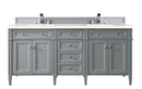 James Martin Brittany 72" Double Bathroom Vanity, Urban Gray