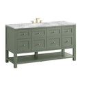 James Martin Breckenridge 60" Single Bathroom Vanity, Smokey Celadon