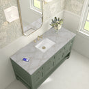 James Martin Breckenridge 60" Single Bathroom Vanity, Smokey Celadon