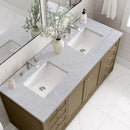 James Martin Chicago 60" Double Bathroom Vanity, Walnut Whisper