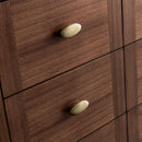 James Martin Amberly 60" Dual Mount Double Bathroom Vanity, Mid-Century Walnut