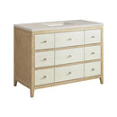 James Martin Celeste 48" Single Bathroom Vanity, Sunwashed Oak with Embossed Shagreen Drawer Fronts
